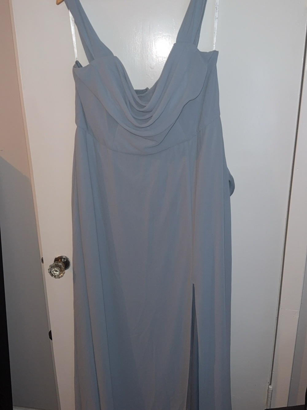 Elegant Dusty Blue Bridesmaid Dress